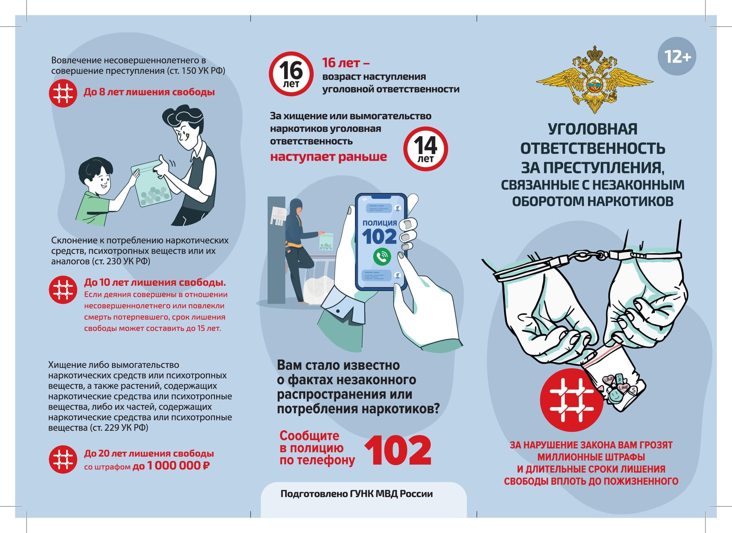 Лифлет ГУНК МВД России Ответственность за НОН 00001